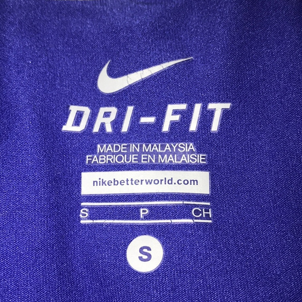 Royal blue / purple Nike zip running jacket